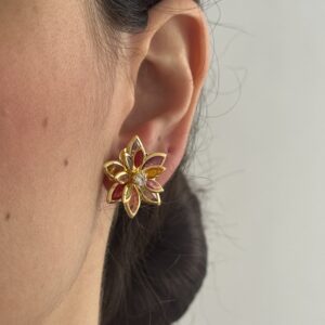 BRINCO FOLHEADO PÉTALAS