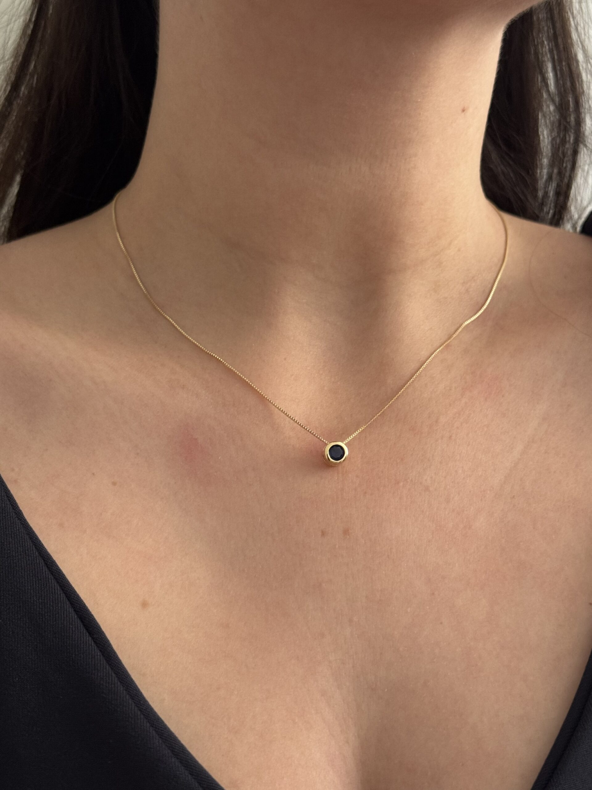 COLAR PONTO DE LUZ AZUL