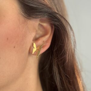 BRINCO BORBOLETA SEMIJOIA