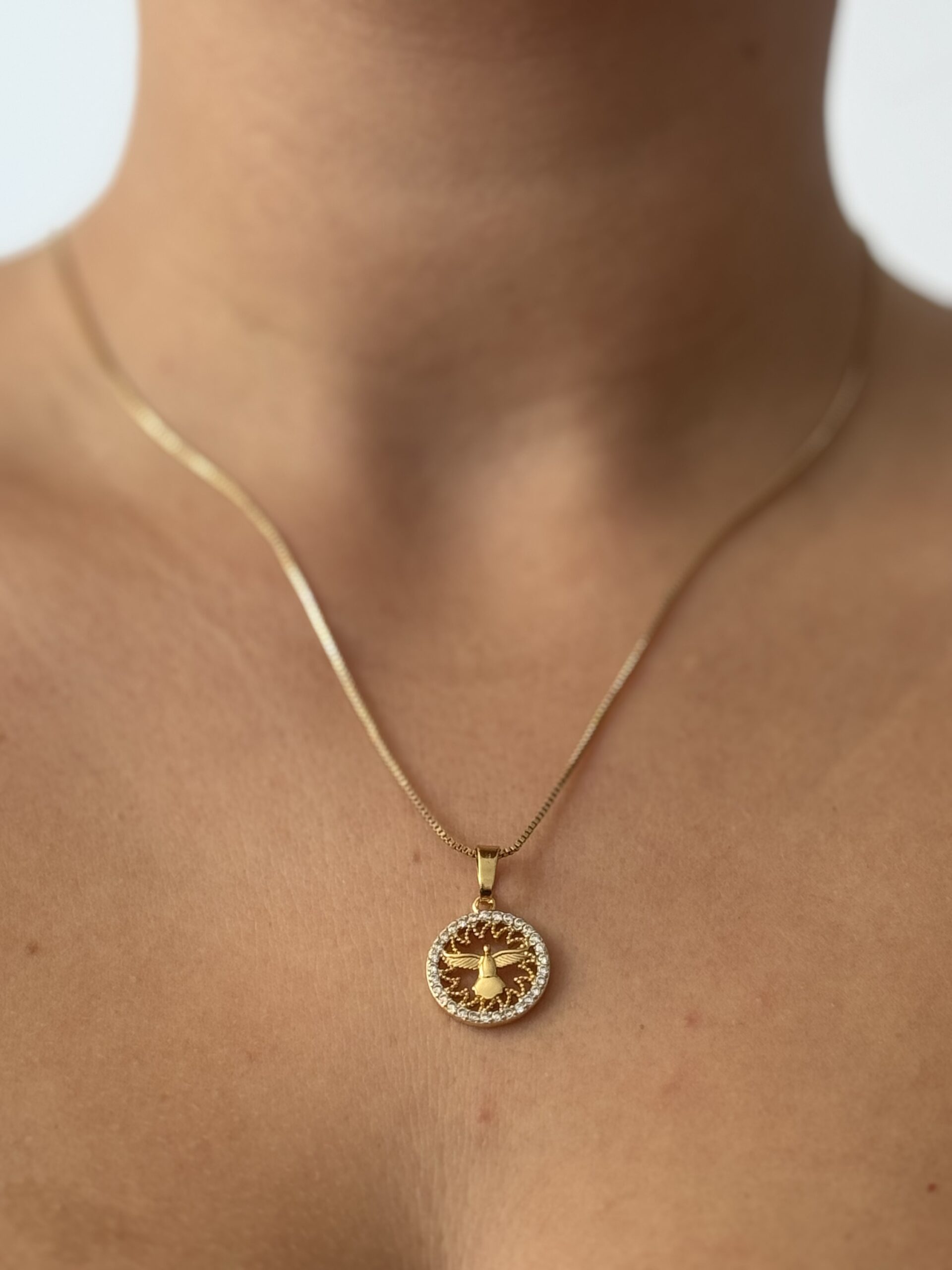 COLAR ESPÍRITO SANTO SEMIJOIA