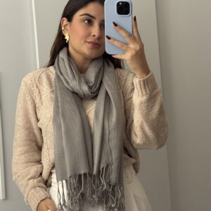 Cachecol Cinza