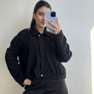 JAQUETA SUEDE PRETA