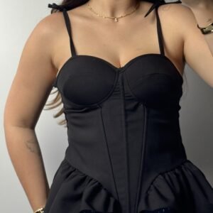 CORSELET PRETO